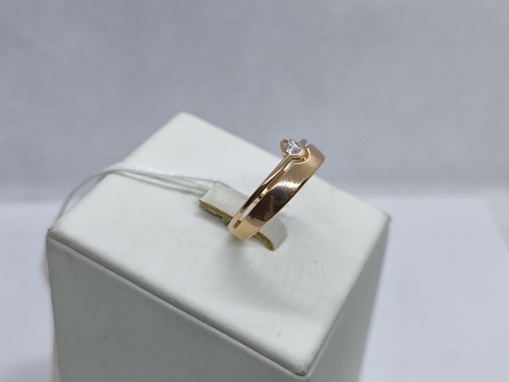 КОЛКМ585 КОЛЬЦО С КАМНЕМ (Au 585)