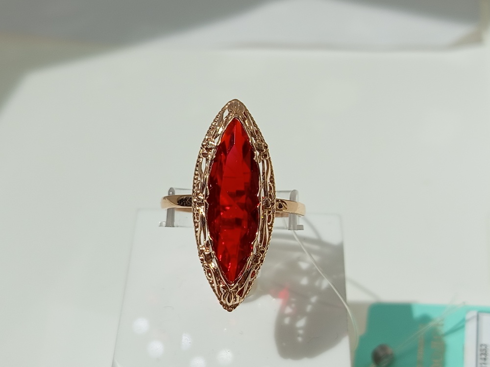 КОЛЬЦО С КАМНЕМ (Au 585)