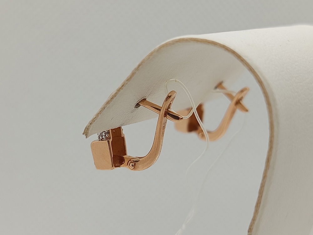 с1306 СЕРЬГИ С КАМНЯМИ (Au 585)