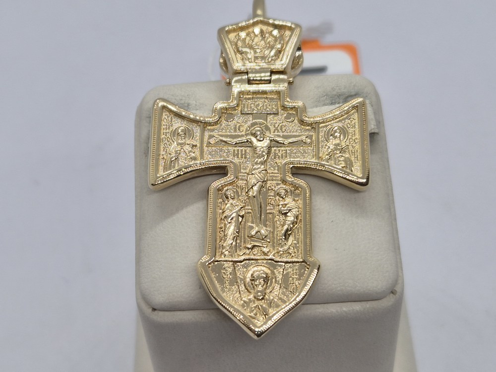 ПОДКБК585 ПОДВЕСКА КРЕСТ БЕЗ КАМНЯ (Au 585)