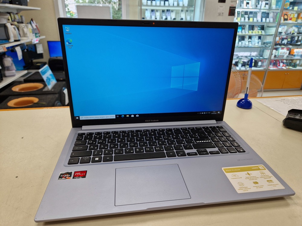 Ноутбук ASUS vivobook 15 m513ua-l1338t; Ryzen 7 4800H, Radeon Graphics, 16 Гб, 512 GB, Нет