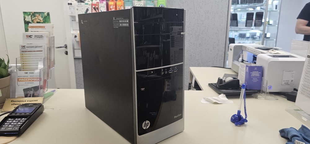 Системный блок HP 500-208er; A8-5500, Radeon HD 7560D, 6 Гб, Нет, 1 Tb