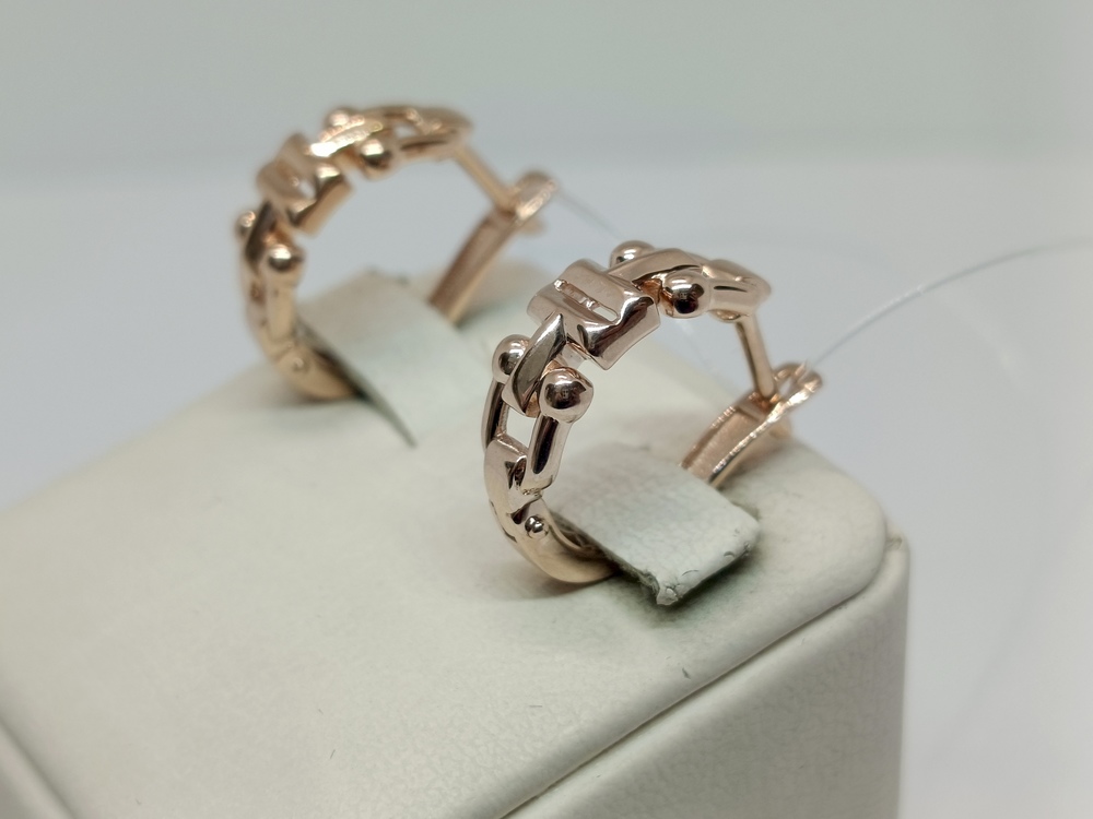 СЕРЬГИ БЕЗ КАМНЯ (Au 585)