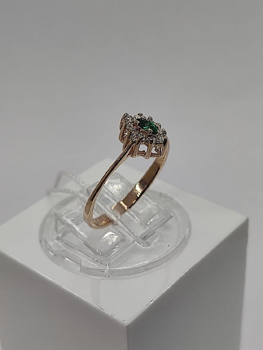 КОЛКМИ585 КОЛЬЦО С КАМНЯМИ (Au 585)