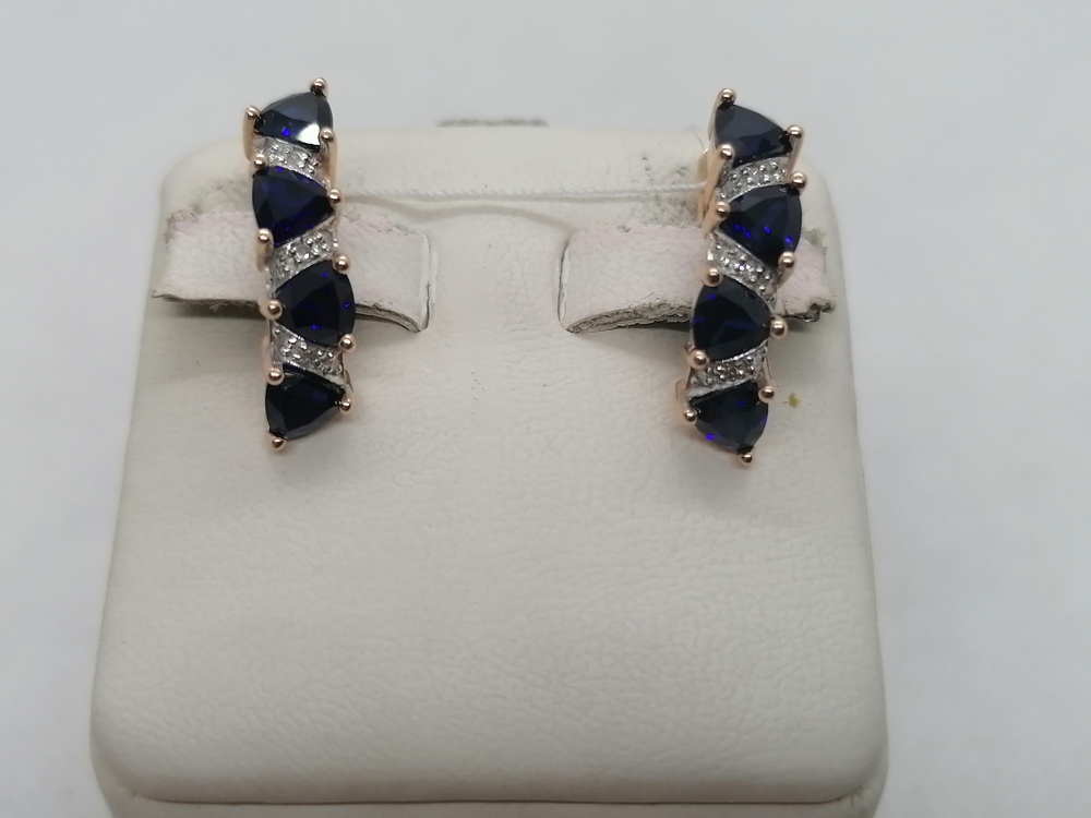 СЕРЬГИ С КАМНЯМИ (Au 585)