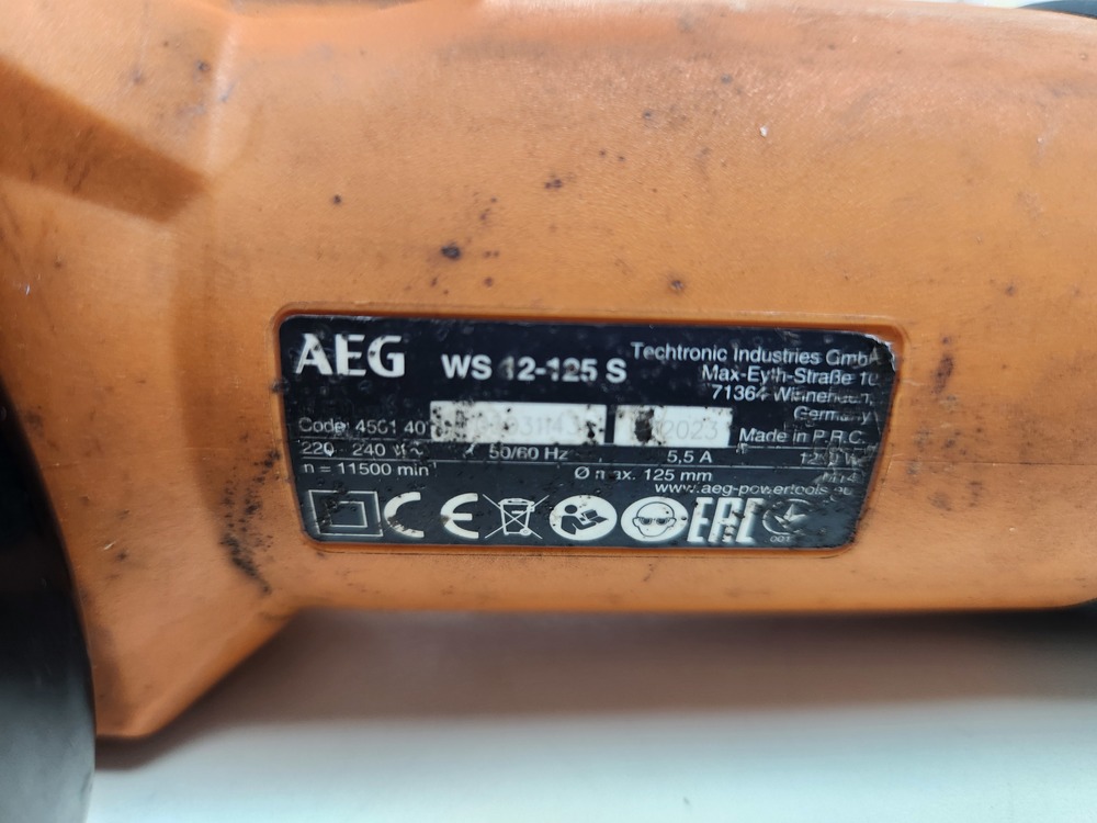 Угловая шлифмашина AEG WS12-125S