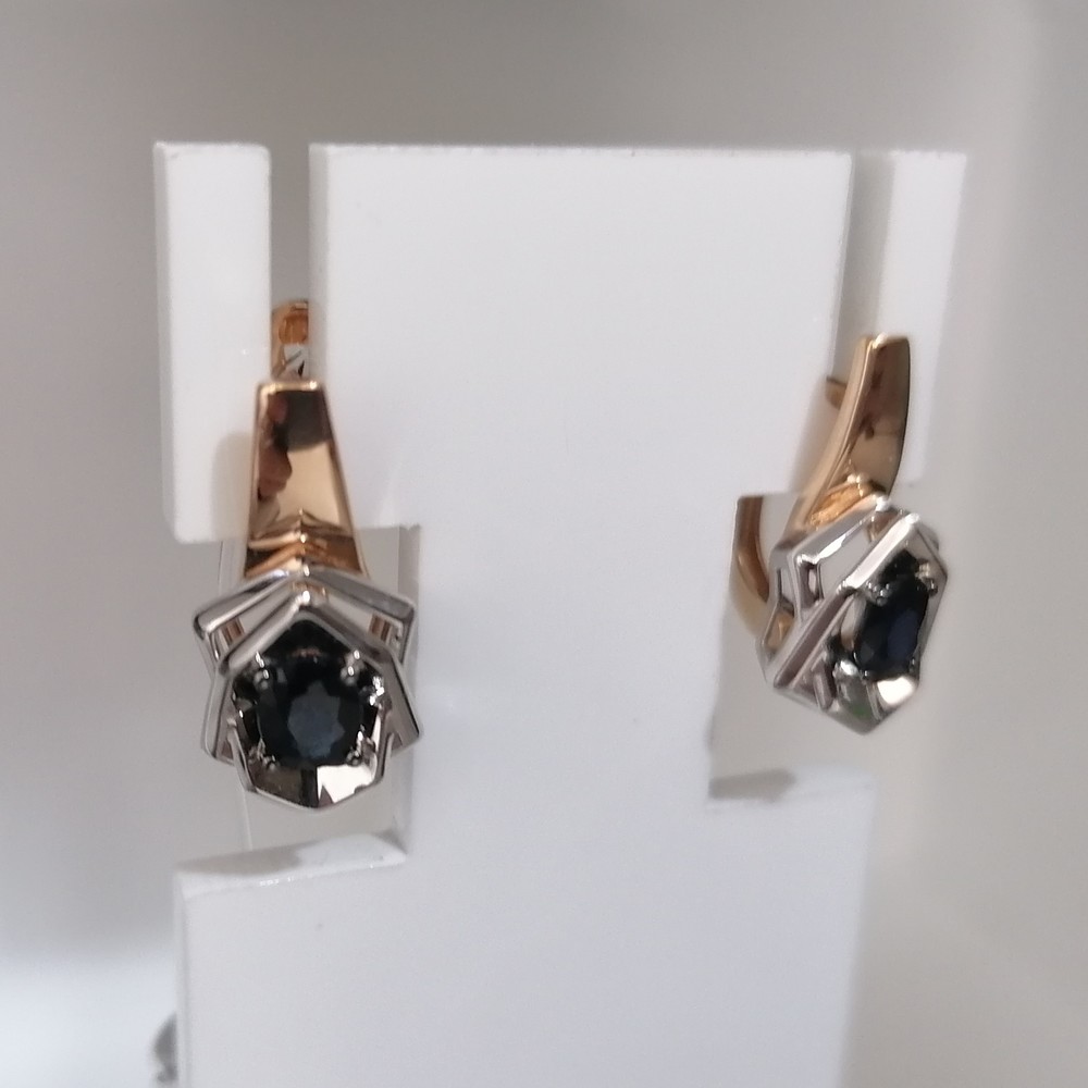 СЕРЬГИ САПФИР (Au 585)