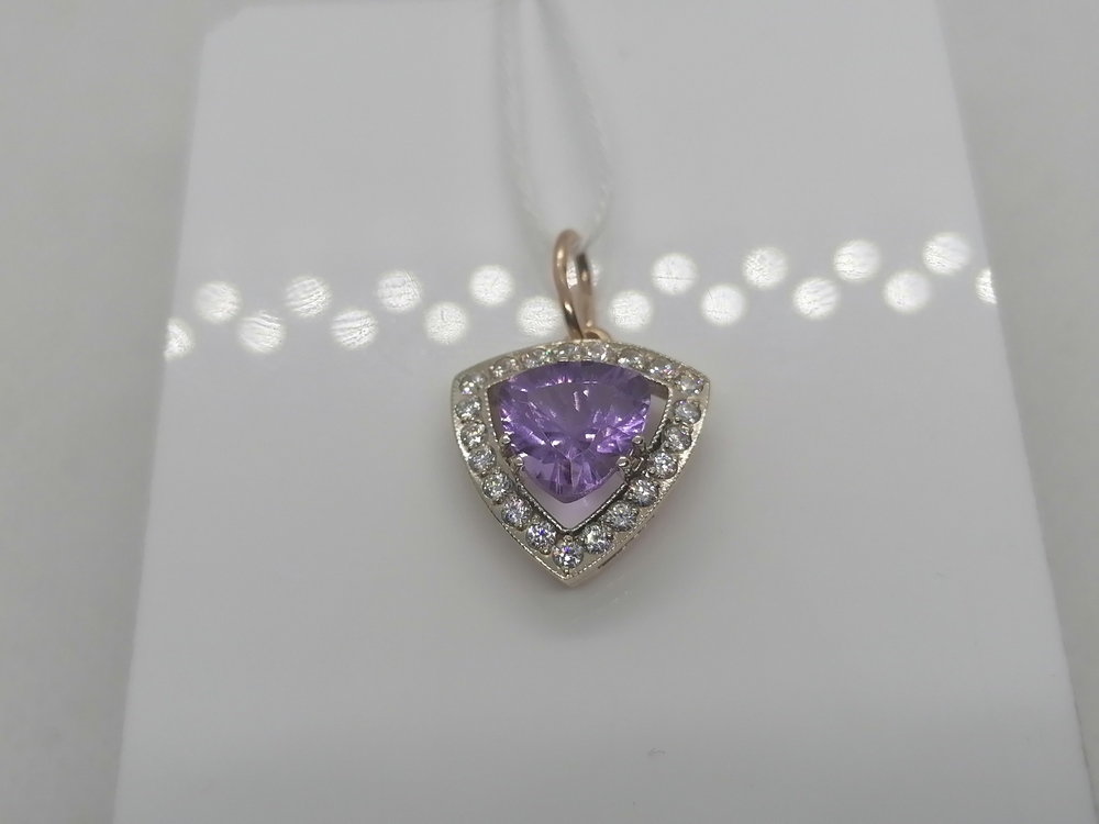 ПОДКМИ585 ПОДВЕСКА С КАМНЯМИ (Au 585)