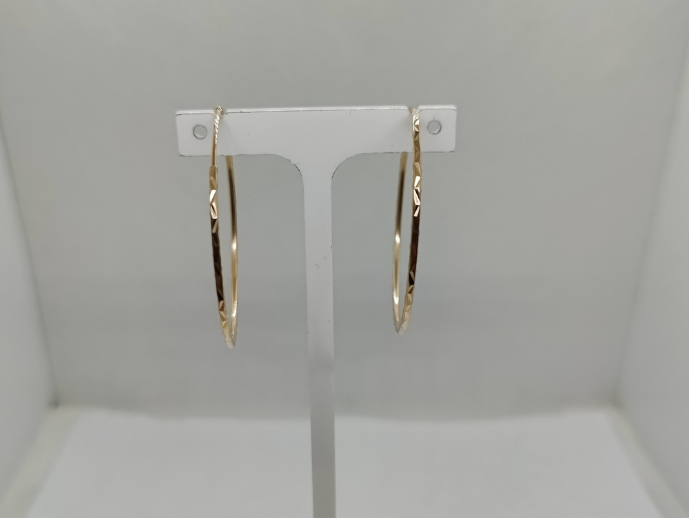СКОН585 СЕРЬГИ КОНГО (Au 585)