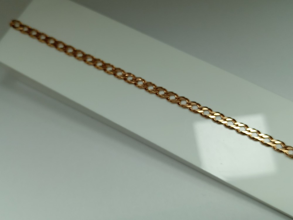 БРАСЛЕТ ПОЛНОВЕСНЫЙ Ромб двойной Au 585