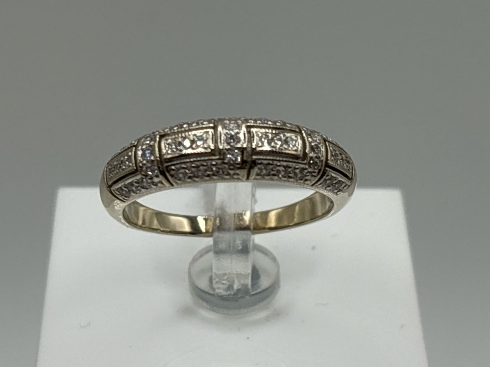 КОЛКМИ585 КОЛЬЦО С КАМНЯМИ (Au 585)