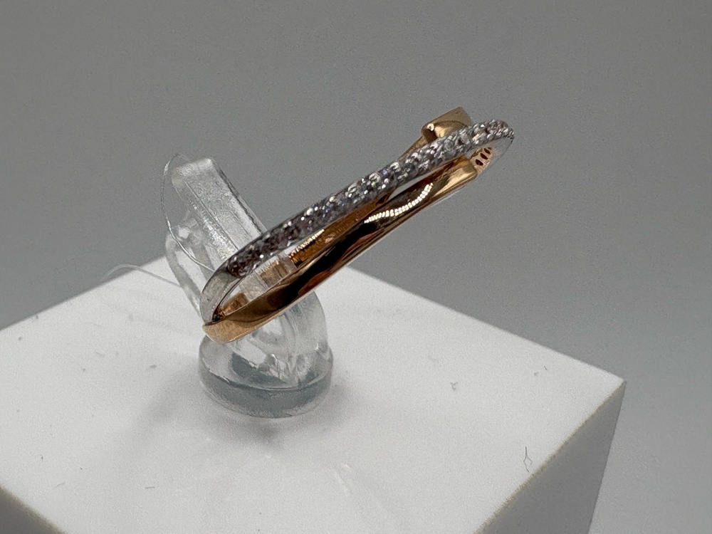 КОЛЬЦО С КАМНЯМИ (Au 585)