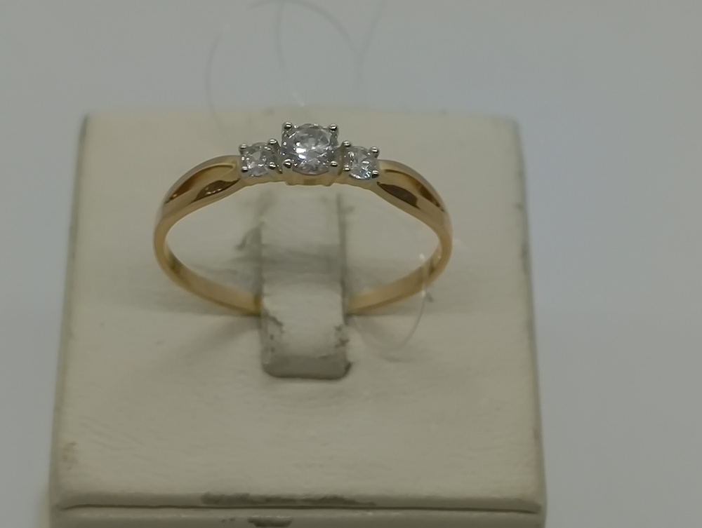 КОЛЬЦО С КАМНЯМИ (Au 585)