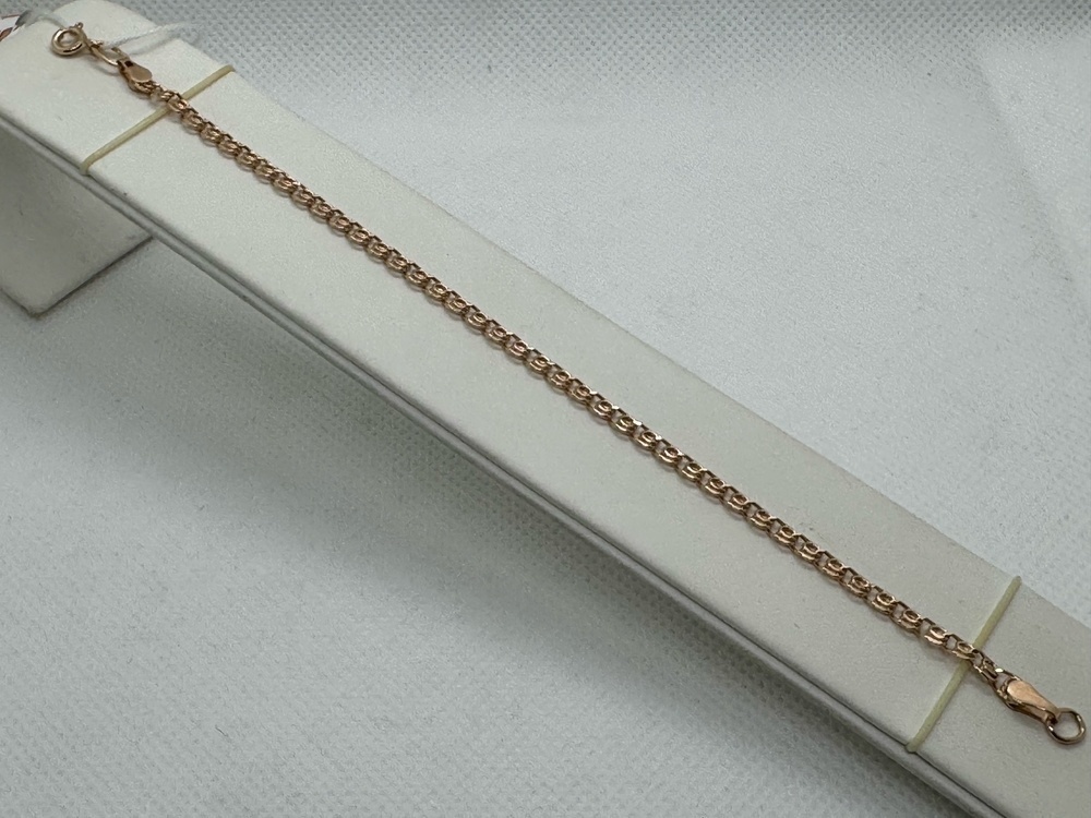 БРАСЛЕТ ПУСТОТЕЛЫЙ Лав Au 585