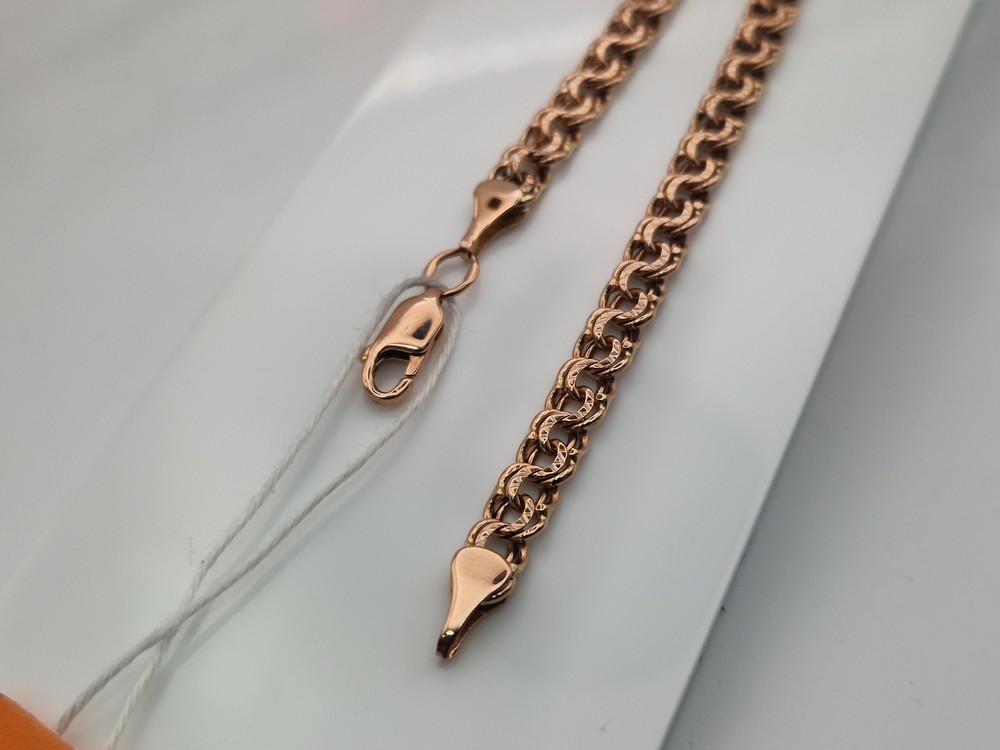 БЛБ585 БРАСЛЕТ ПОЛНОВЕСНЫЙ Бисмарк (Au 585)