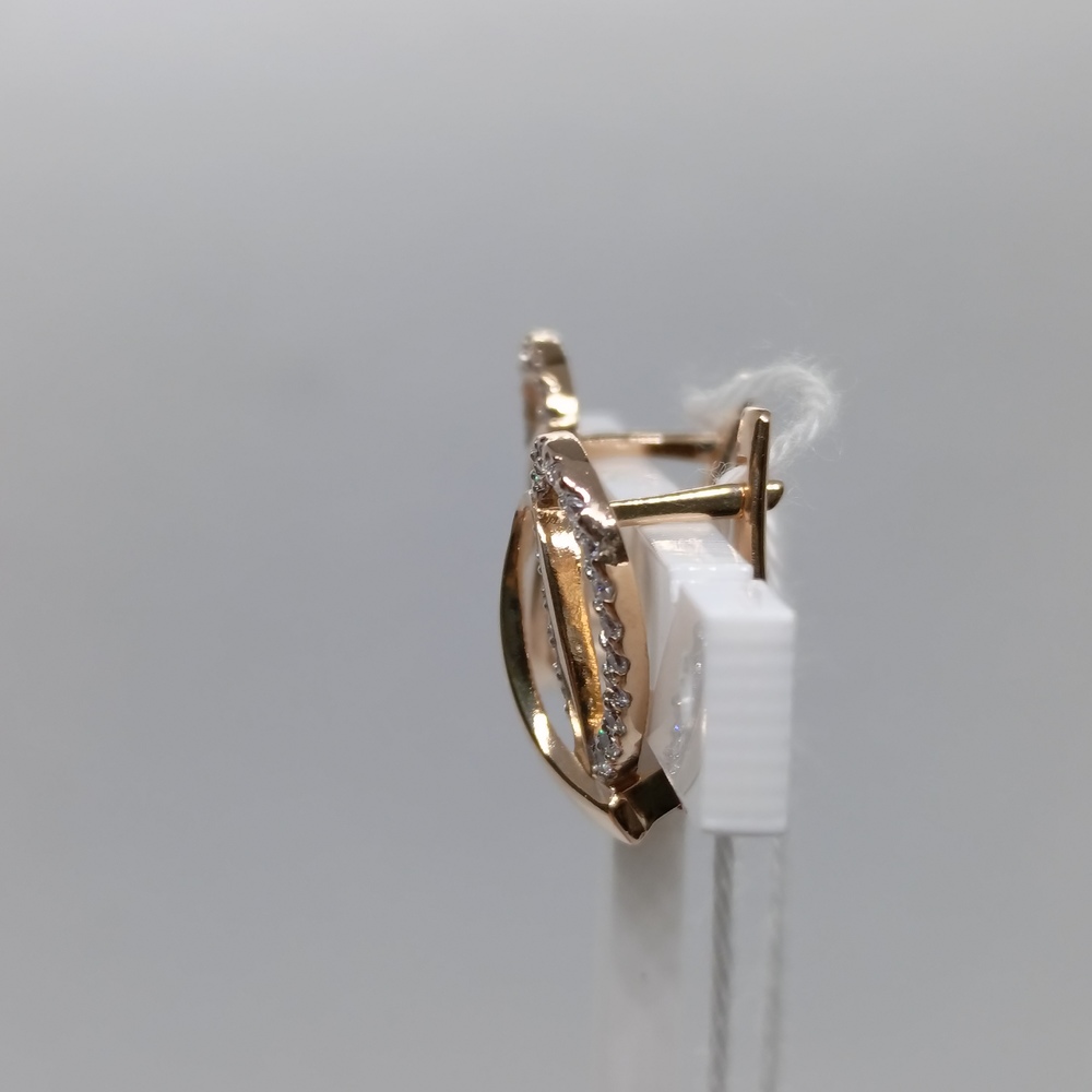 СКМИ585 СЕРЬГИ С КАМНЯМИ (Au 585)