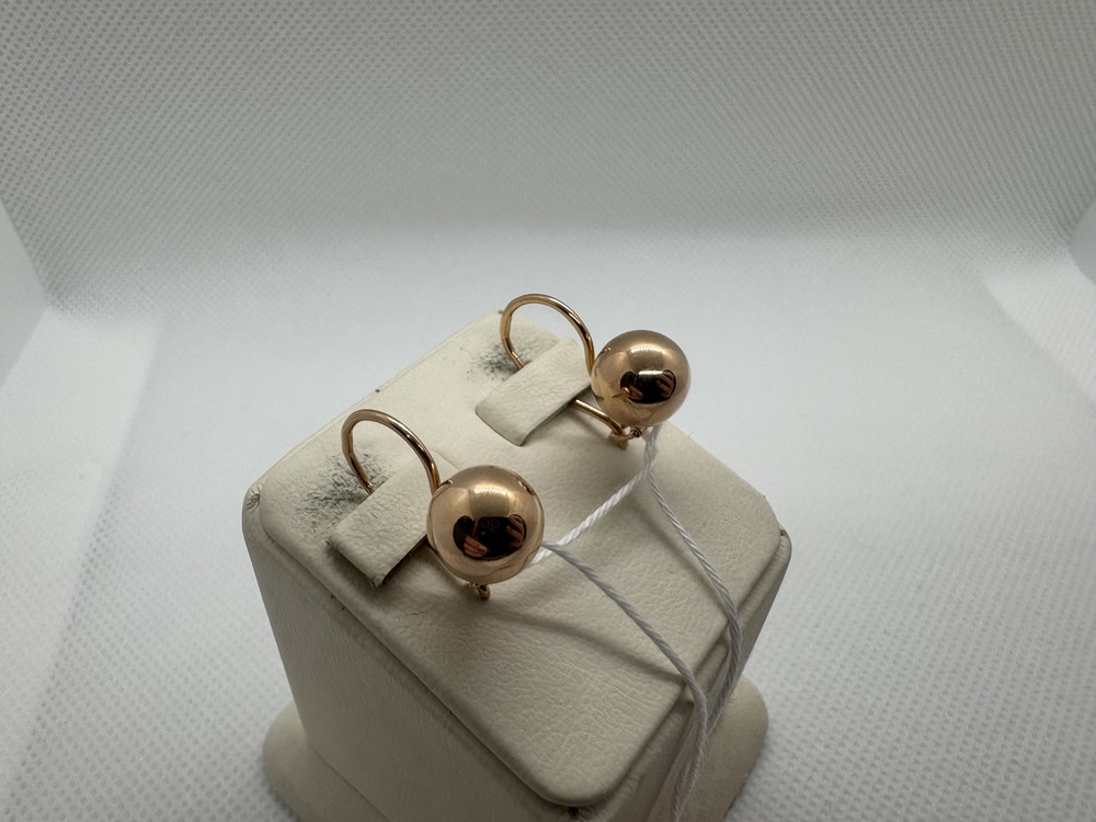 СБКМ583 СЕРЬГИ БЕЗ КАМНЯ (Au 583)