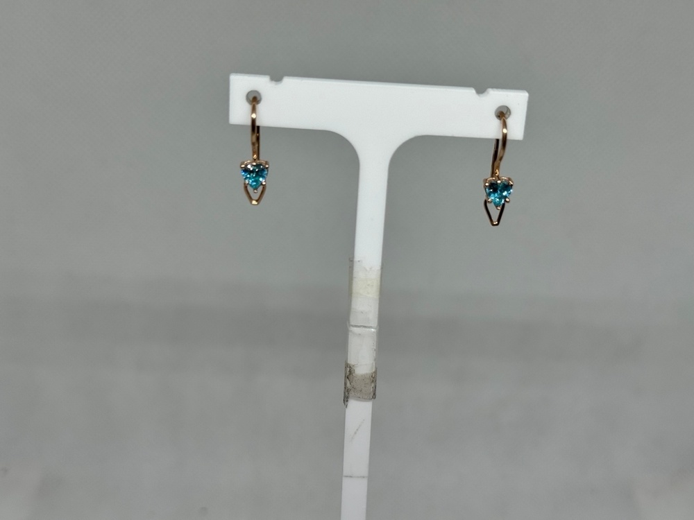 СЕРЬГИ С КАМНЕМ (Au 585)