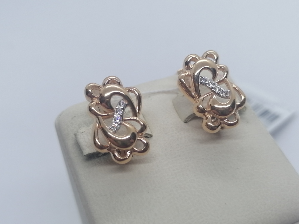 СЕРЬГИ С КАМНЯМИ (Au 585)