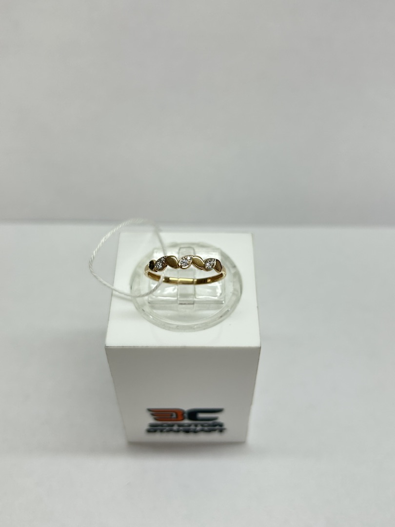 КОЛЬЦО С КАМНЯМИ (Au 585)