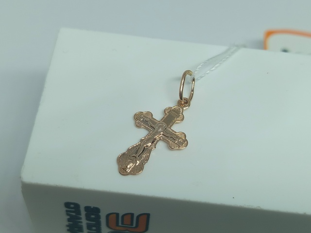 ПОДВЕСКА КРЕСТ БЕЗ КАМНЯ (Au 585)