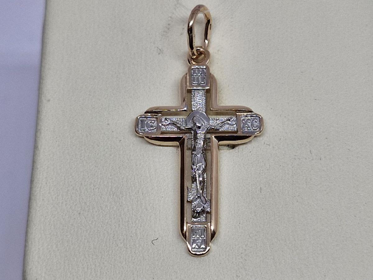 ПОДВЕСКА КРЕСТ без камня (Au 585)