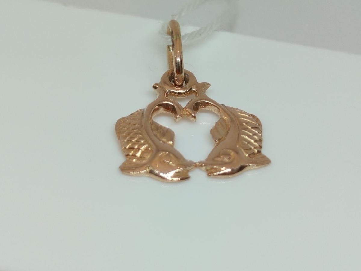 ПОДВЕСКА ЗНАК ЗОДИАКА РЫБЫ Au 585