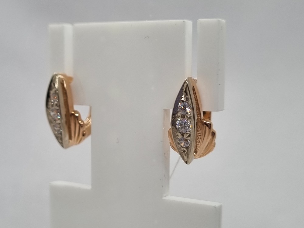 СЕРЬГИ С КАМНЯМИ (Au 585)