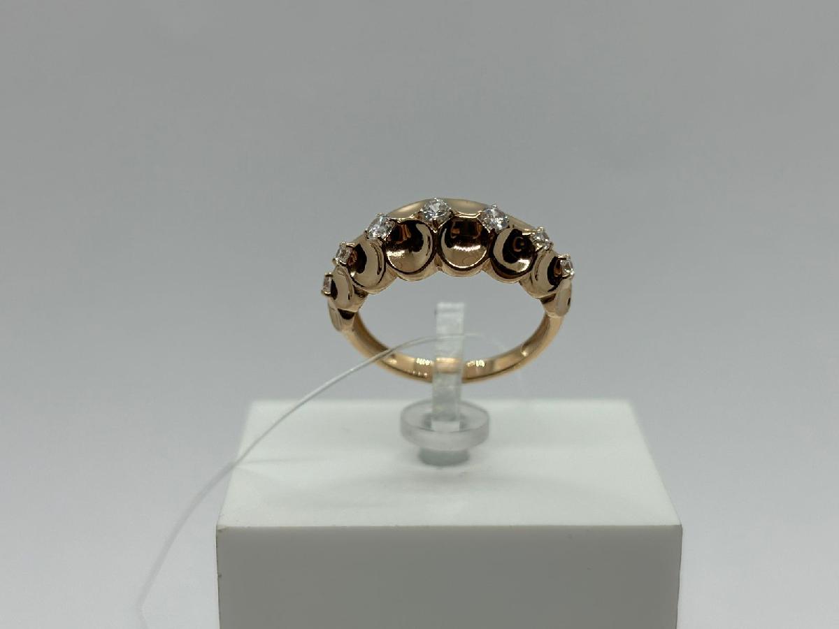 КОЛЬЦО С КАМНЯМИ (Au 585)