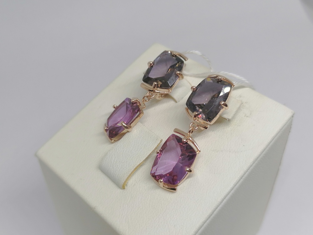 СЕРЬГИ С КАМНЯМИ (Au 585)