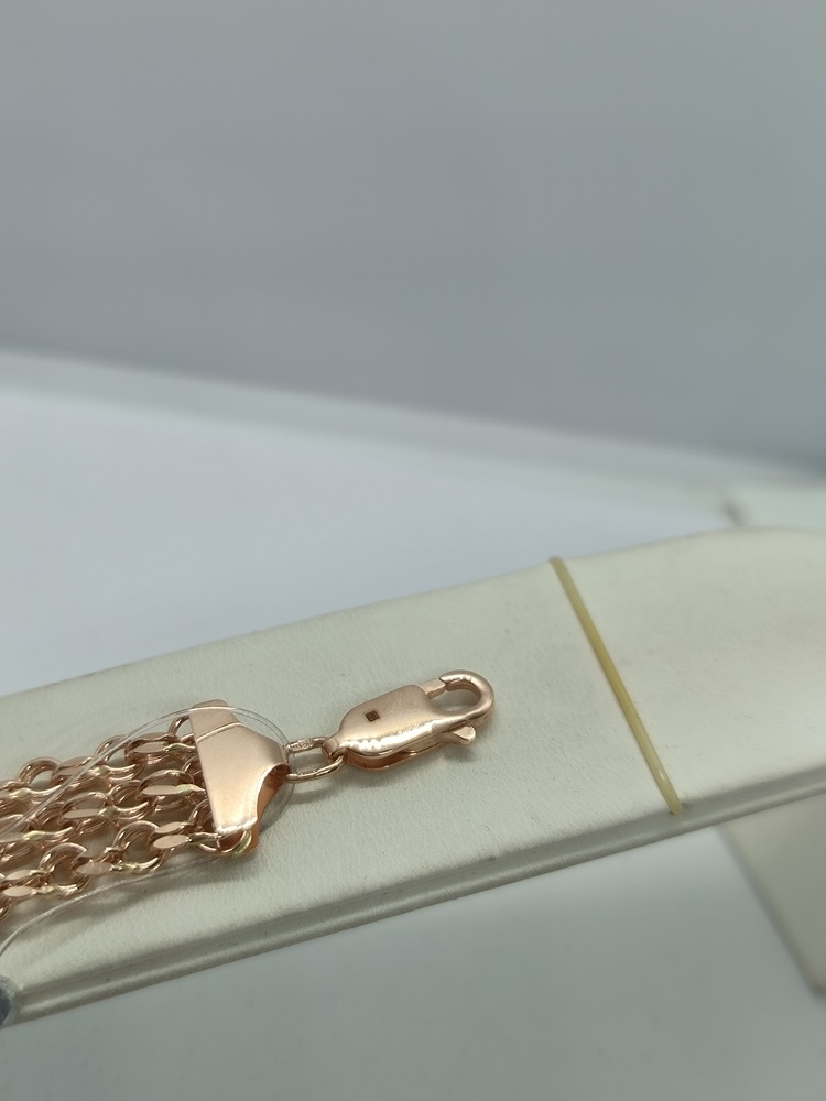 БРАСЛЕТ ПУСТОТЕЛЫЙ Бисмарк тройной (Au 585)