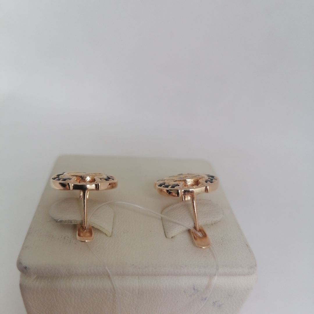 СКМИ585 СЕРЬГИ С КАМНЯМИ (Au 585)