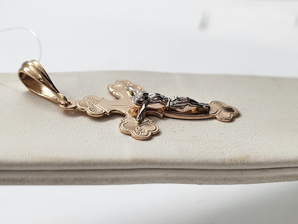 ПОДВЕСКА КРЕСТ без камня (Au 585)