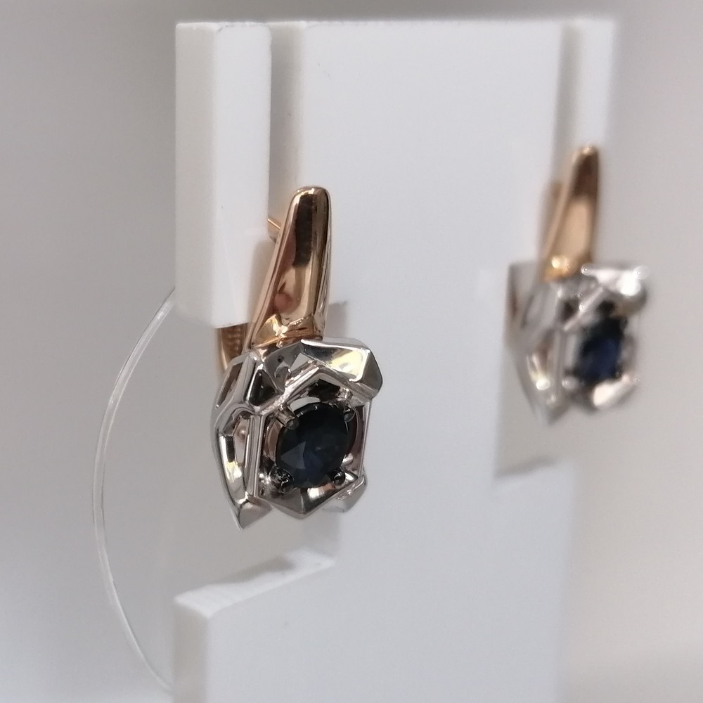 СЕРЬГИ САПФИР (Au 585)