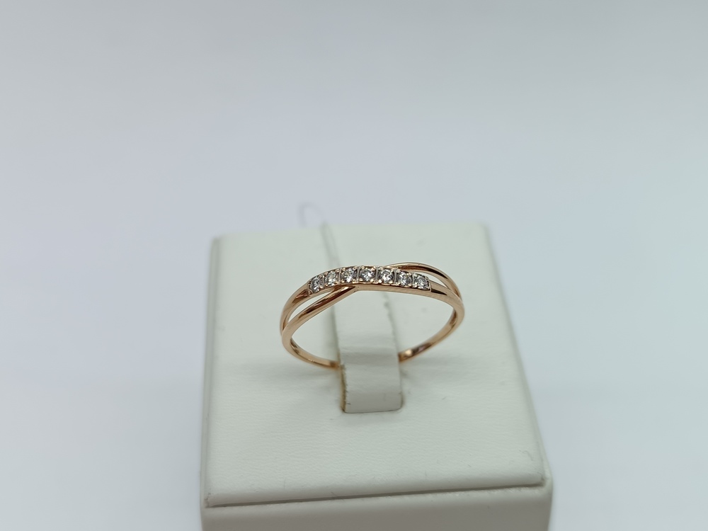 КОЛЬЦО С КАМНЯМИ (Au 585)