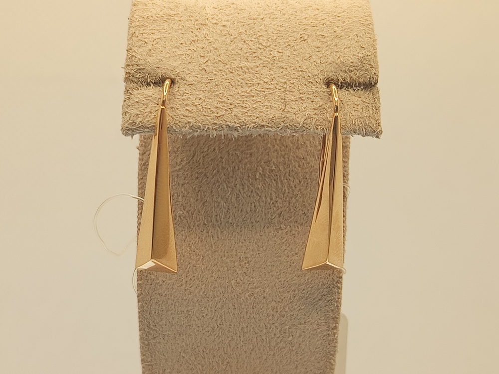 СЕРЬГИ ПЕТЕЛЬКА без камня (Au 585)