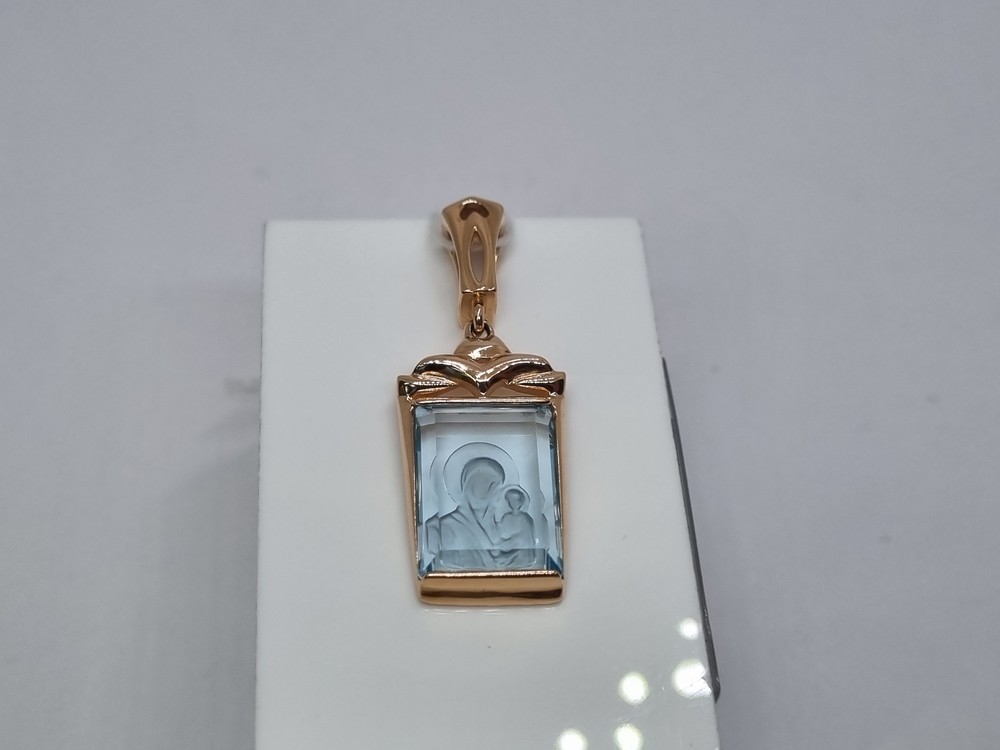 ПОДВЕСКА ИКОНА С КАМНЕМ (Au 585)