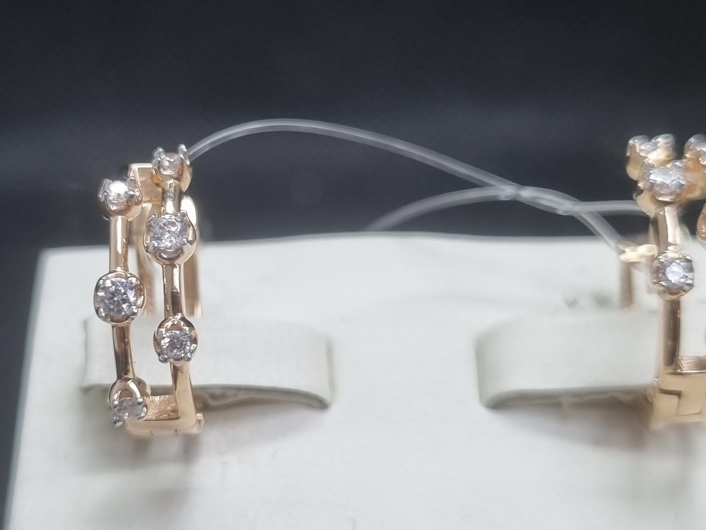 СЕРЬГИ С КАМНЯМИ (Au 585)