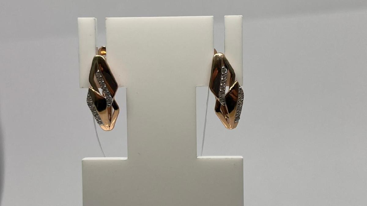 СЕРЬГИ С КАМНЯМИ (Au 585)