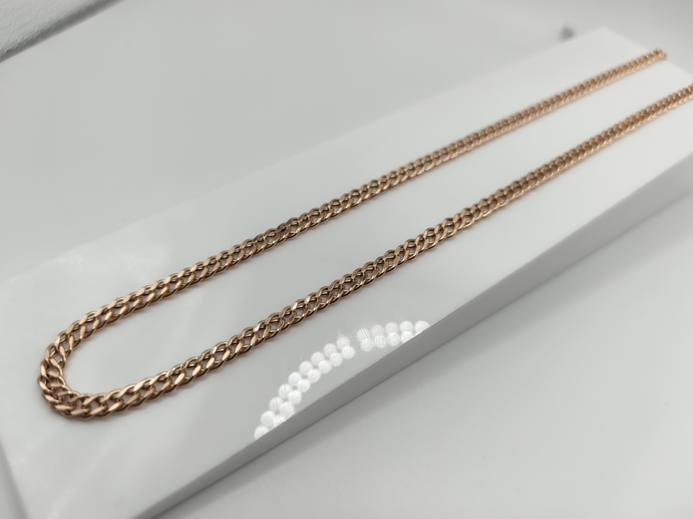 ЦЕПЬ ПУСТОТЕЛАЯ Ромб двойной (Au 585)