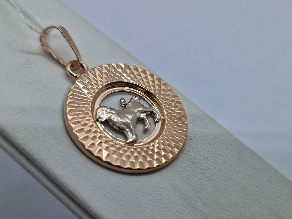 КрСПАлев ПОДВЕСКА ЗНАК ЗОДИАКА ЛЕВ (Au 585)