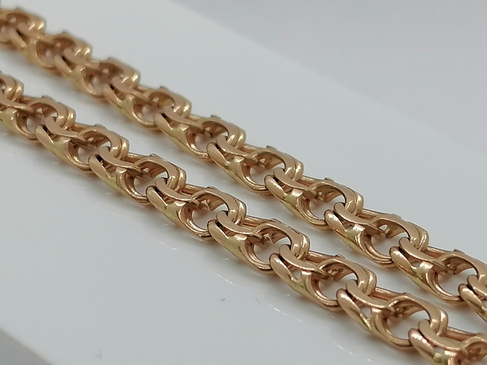 ЦЛБС585 ЦЕПЬ ПОЛНОВЕСНАЯ Бисмарк (Au 585) ЦЛБС585 ЦЕПЬ ПОЛНОВЕСНАЯ Бисмарк (Au 585)