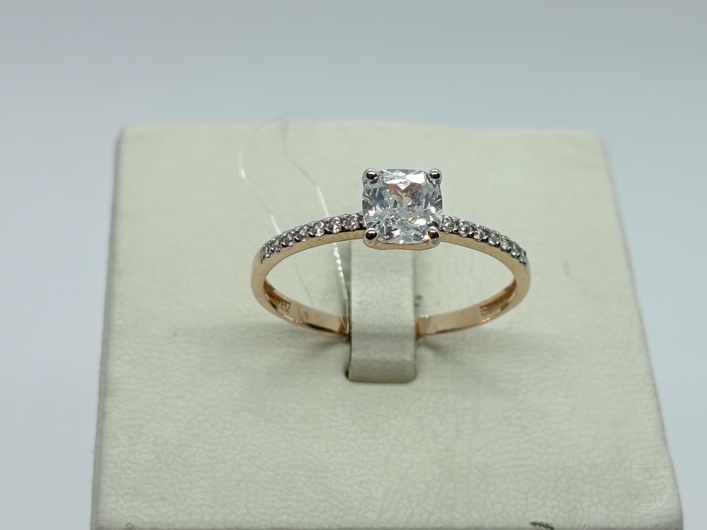 КОЛЬЦО С КАМНЯМИ (Au 585)