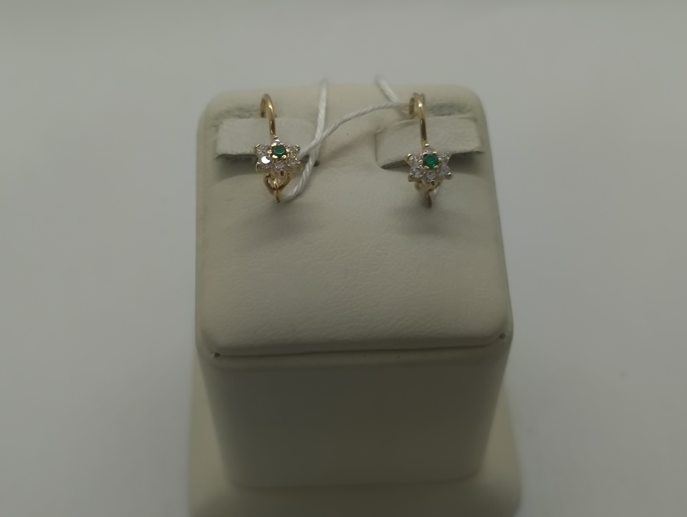 СКМИ585 СЕРЬГИ С КАМНЯМИ (Au 585)