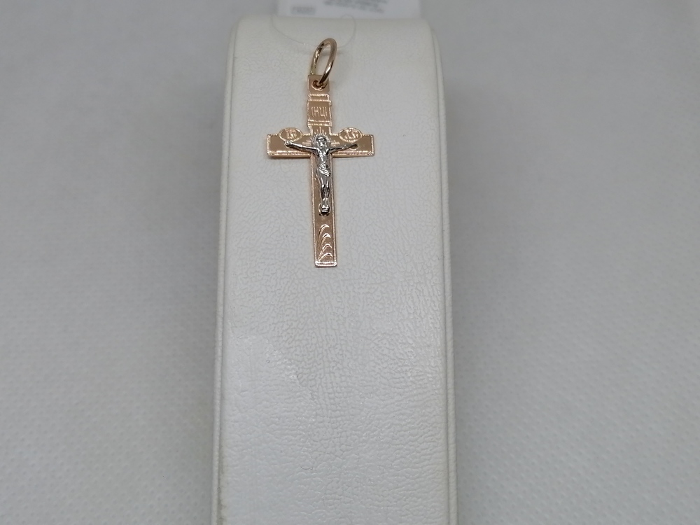 ПОДВЕСКА КРЕСТ без камня (Au 585)