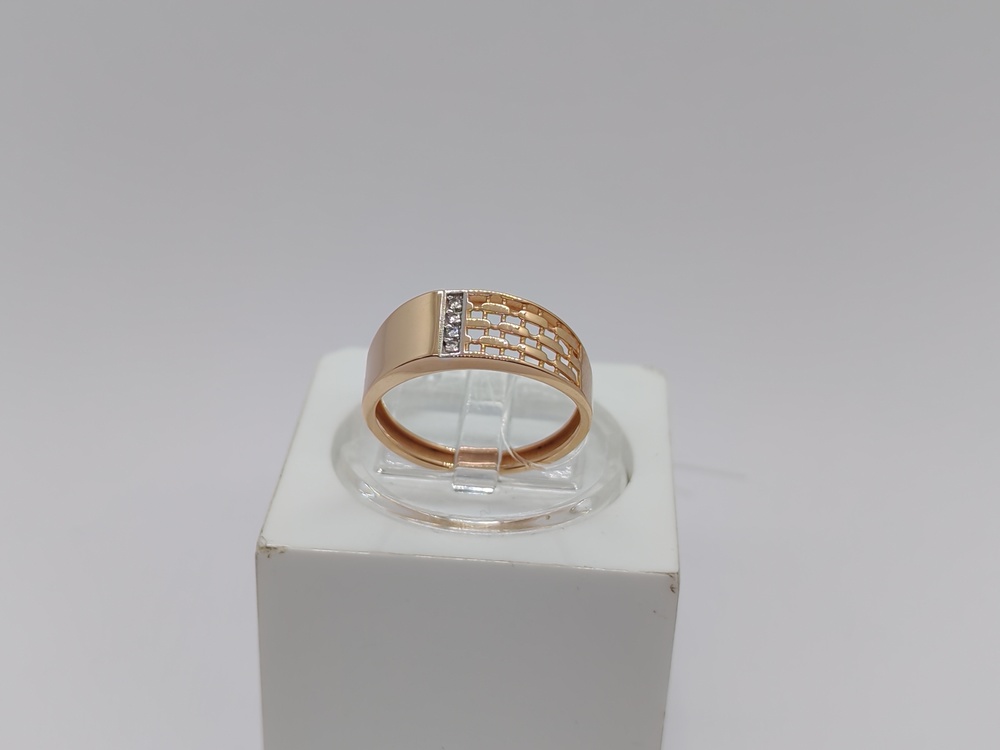 КОЛЬЦО С КАМНЯМИ (Au 585)