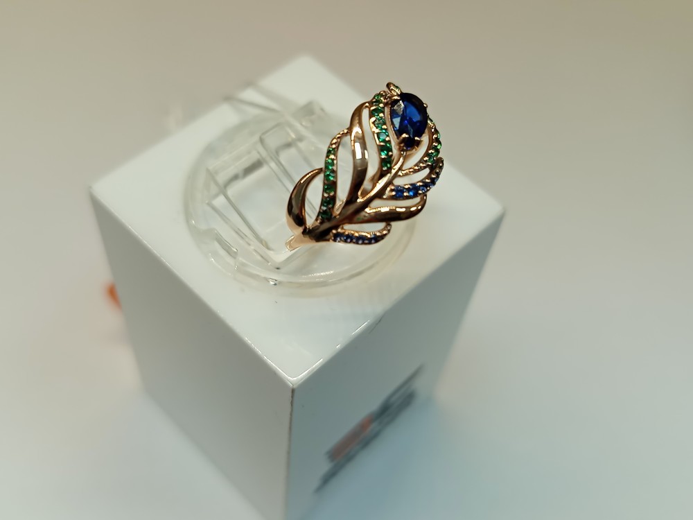 КОЛКМИ585 КОЛЬЦО С КАМНЯМИ (Au 585)