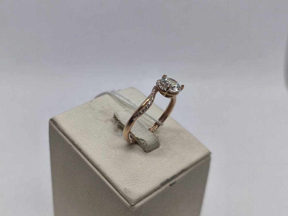 КОЛЬЦО С КАМНЯМИ (Au 585)