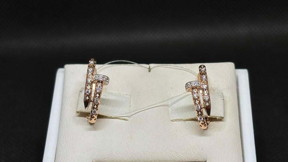 СЕРЬГИ С КАМНЯМИ (Au 585)