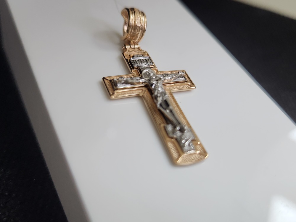 ПОДВЕСКА КРЕСТ без камня (Au 585)